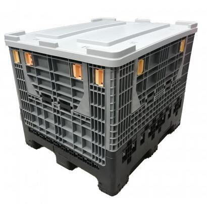 Heavy-Duty HDPE Plastic Bulk Container for Logistics & Storage image 2