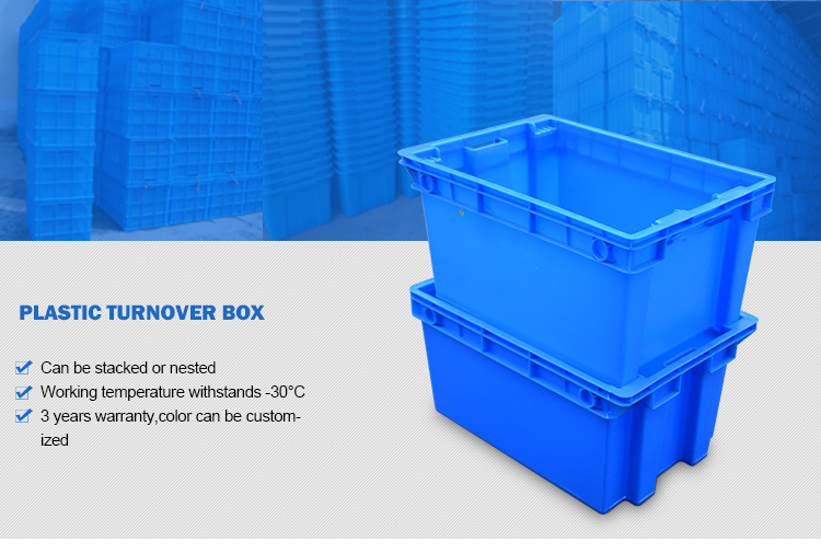 Durable Plastic Fish Crate Durable HDPE Stackable Plastic Fish Crate for Seafood Storage
