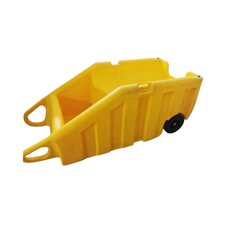 Heavy-Duty 55 Gal HDPE PolyDolly with Drain & Wheels