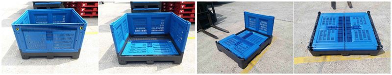 HDPE Foldable Agricultural Plastic Bin | Stackable & Durable