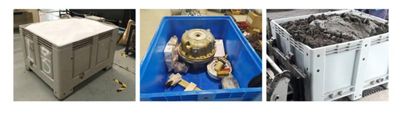 Durable HDPE Stackable Plastic Bulk Container for Logistics