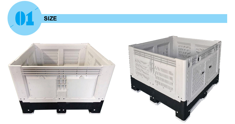 Durable HDPE Australia Standard Plastic Folding Box - Stackable, Space-Saving