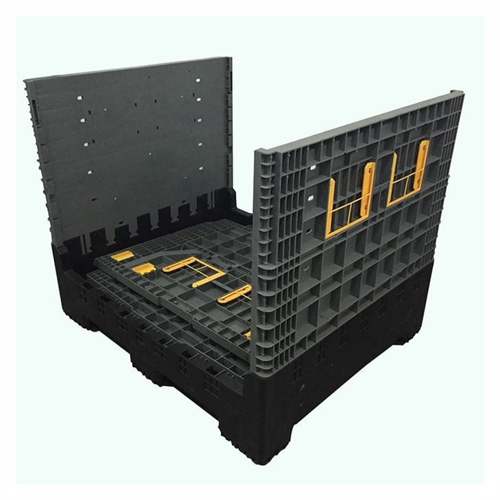 Heavy-Duty Foldable Plastic Bulk Container for Logistics image 3