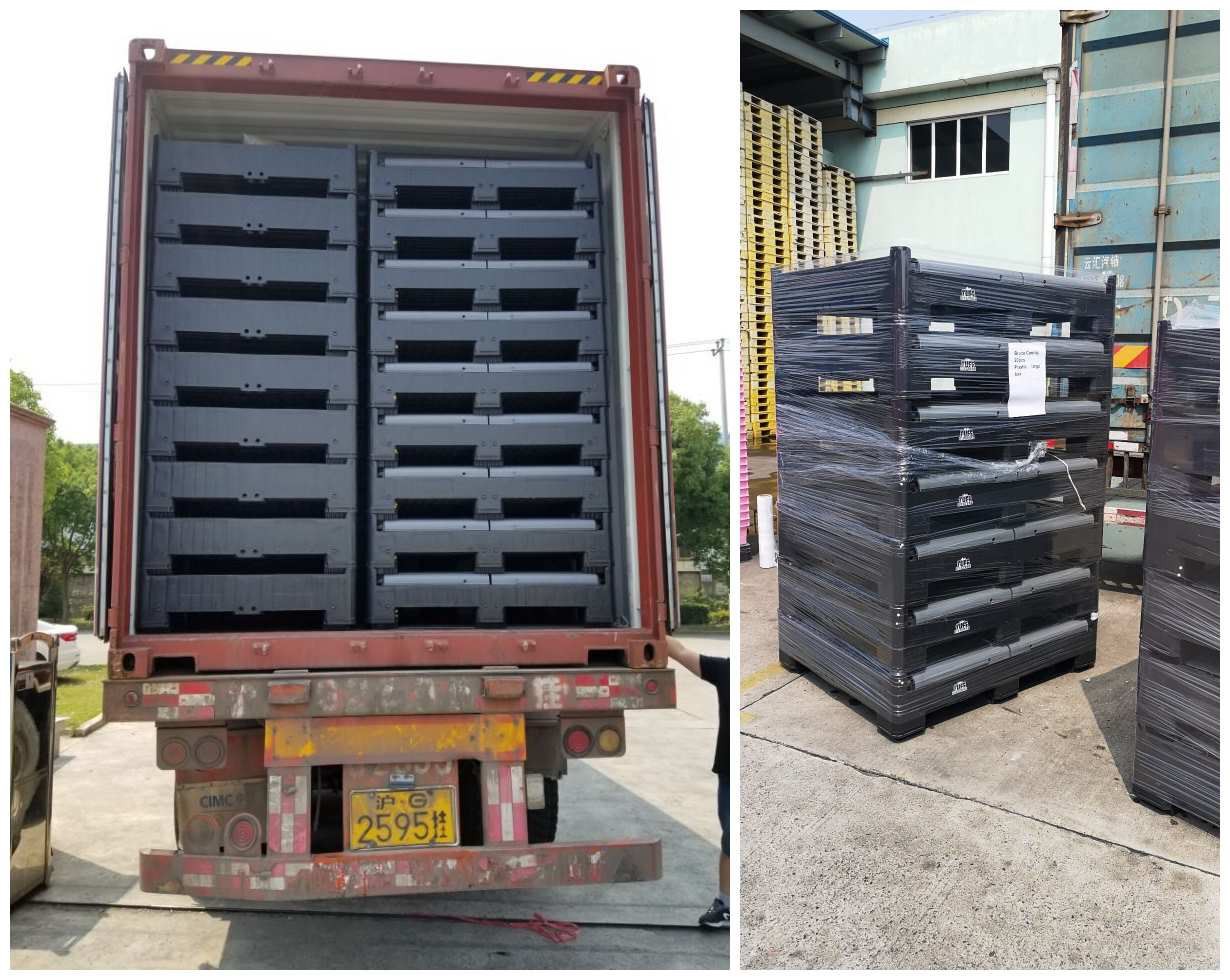 Folding Pallet Bin Folding pallet bin for bulk storage