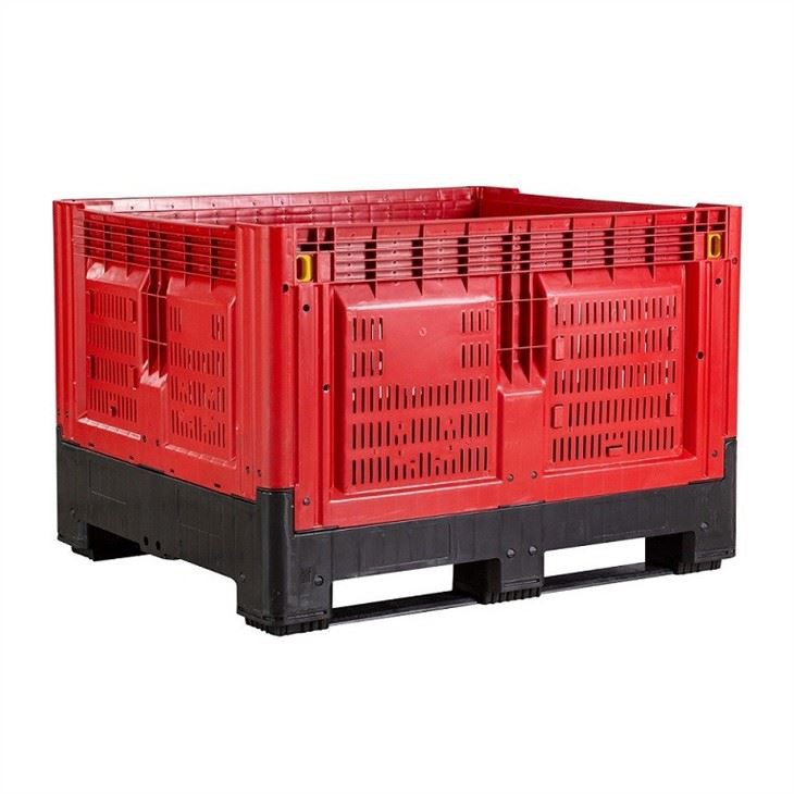 Heavy Duty HDPE Vented Folding Pallet Bin 1200x1000 image 5