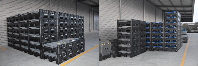 Heavy Duty Bulk Container Image Heavy Duty 1200x1000mm Stackable HDPE Plastic Pallet Box