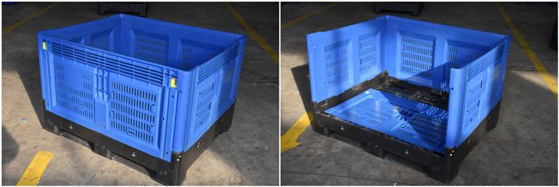 Heavy-Duty HDPE Large Foldable Plastic Bulk Container