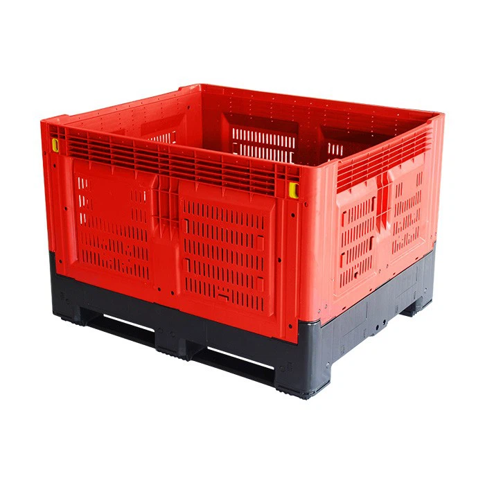 Heavy-Duty Collapsible Plastic Bin for Fruits & Vegetables