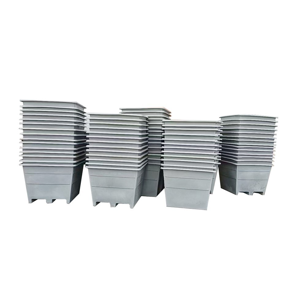 Durable HDPE Two-Way Forklift Bulk Tub - Stackable Design