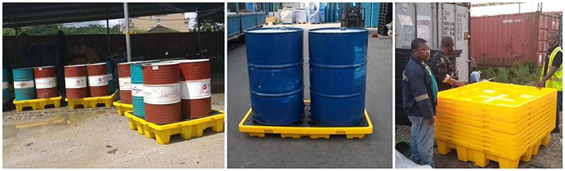 Durable HDPE Bunded Spill Pallet for Oil & Chemical Storage