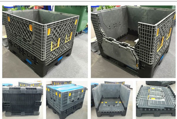 Heavy-Duty Folding HDPE Plastic Moving Boxes for Logistics