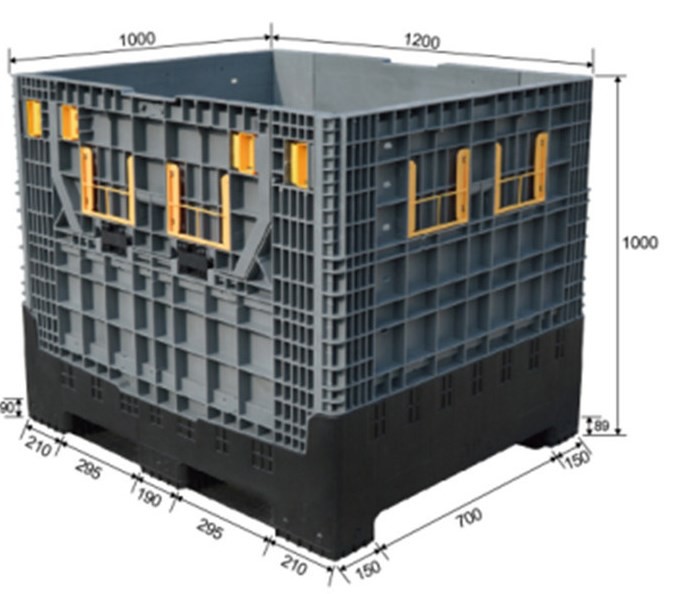 High-Quality HDPE Plastic Folding Boxes & Crates Manufacturer