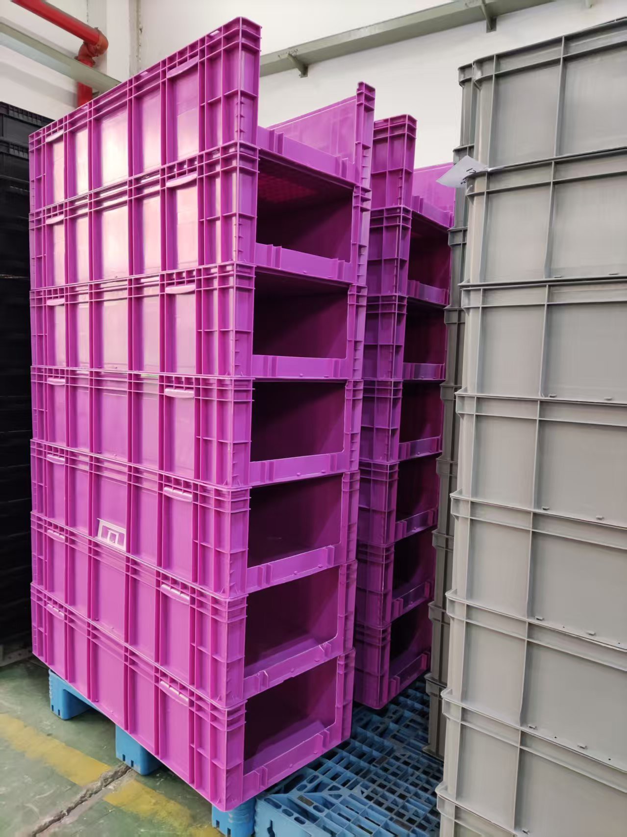 Durable HDPE Stackable Open Front Plastic Pick Box