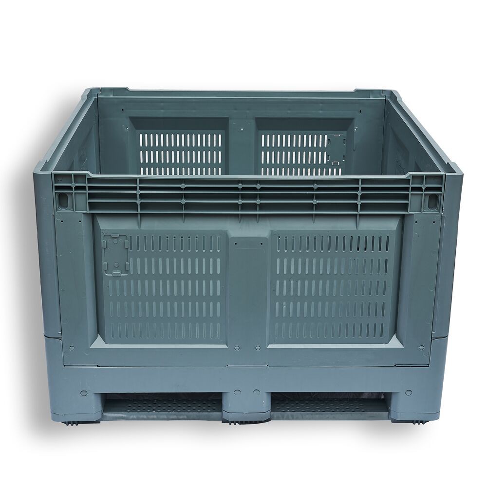 750L Collapsible Vented HDPE Bulk Container for Logistics