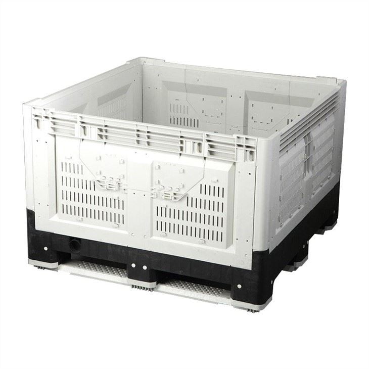 750L Collapsible Vented HDPE Bulk Container for Logistics