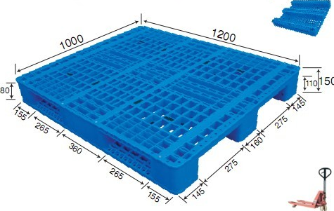 Heavy Duty HDPE Plastic Pallet for Racking & Logistics