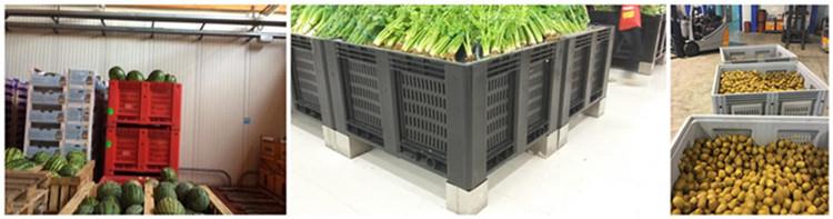Fruit & Vegetable Storage and Transport Heavy Duty Vented HDPE Fruit Pallet Container