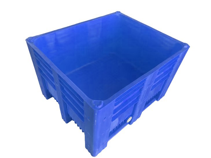 600L Stackable HDPE Plastic Pallet Box with 3 Legs