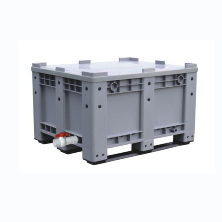 Durable HDPE Stackable Plastic Bulk Containers with Lids