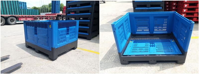 Plastic Pallet Bin for Logistics and Food Industry Heavy Duty Vented Plastic Pallet Bin for Logistics & Food Industry