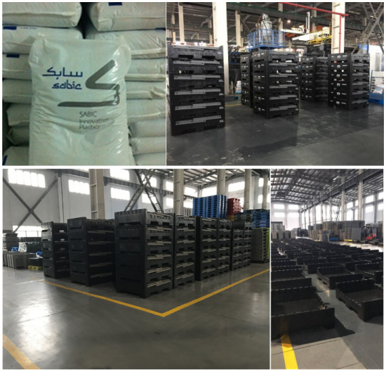 Durable HDPE Collapsible Plastic Pallet Box for Storage