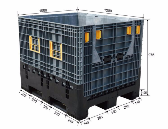 Durable HDPE Collapsible Plastic Pallet Box for Storage