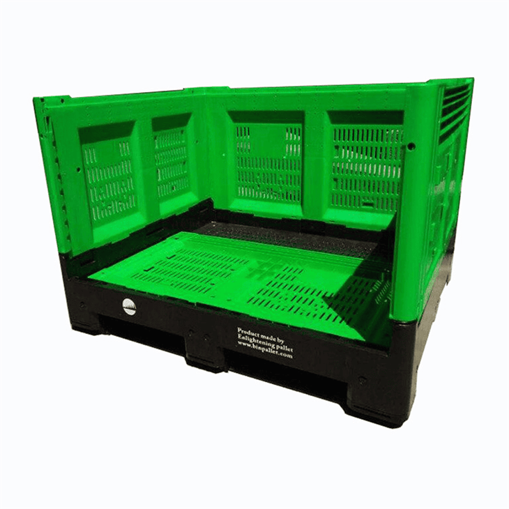 Heavy-Duty HDPE Stackable Foldable Fruit Pallet Box