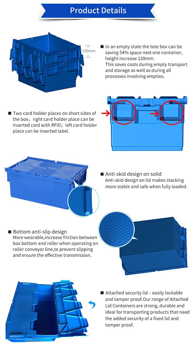 Durable Wholesale HDPE Moving Boxes - Stackable & Customizable
