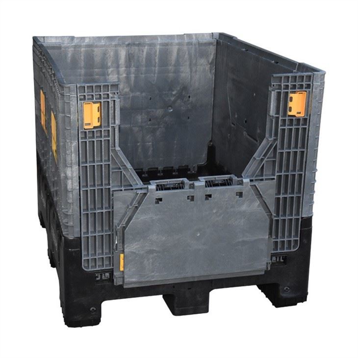 Heavy Duty Foldable Plastic Pallet Box 1200x1000mm 814L image 3
